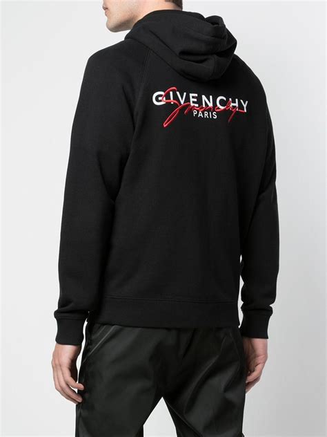 givenchy hoodie zip up|Givenchy hoodie with holes.